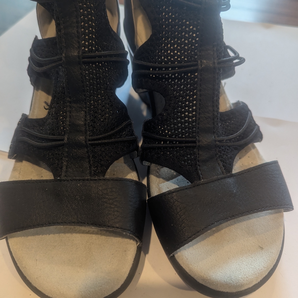 Black Strappy Sandals